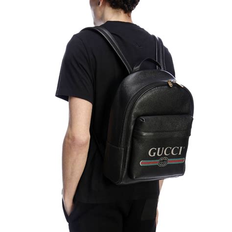 zaino gucci nero|zaini in pelle gucci.